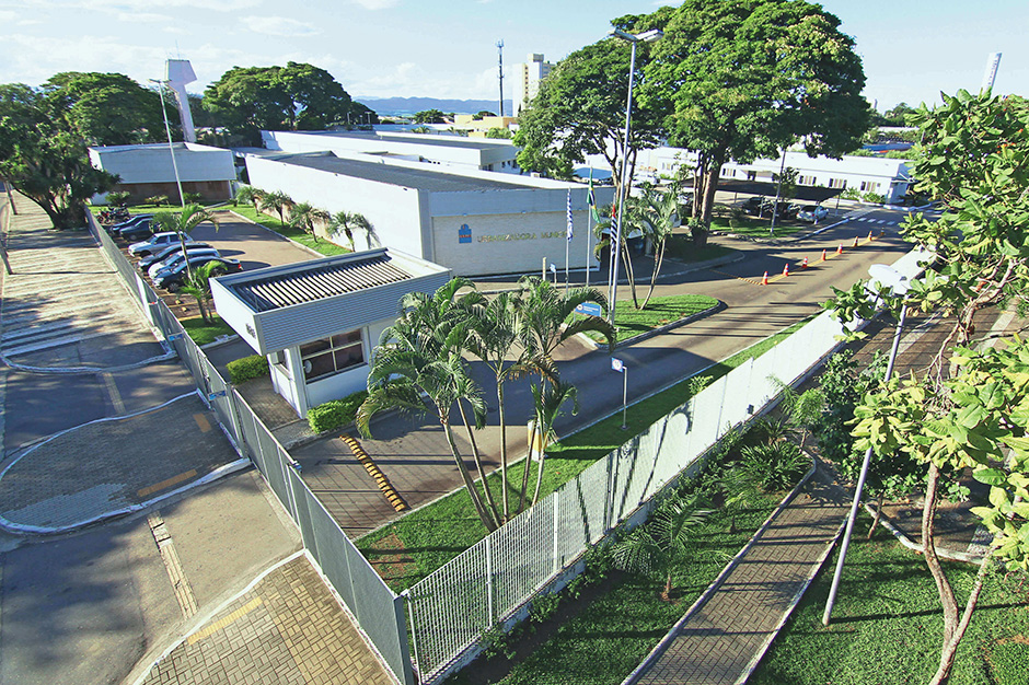 Vista da sede da Urbanizadora Municipal em São José dos Campos